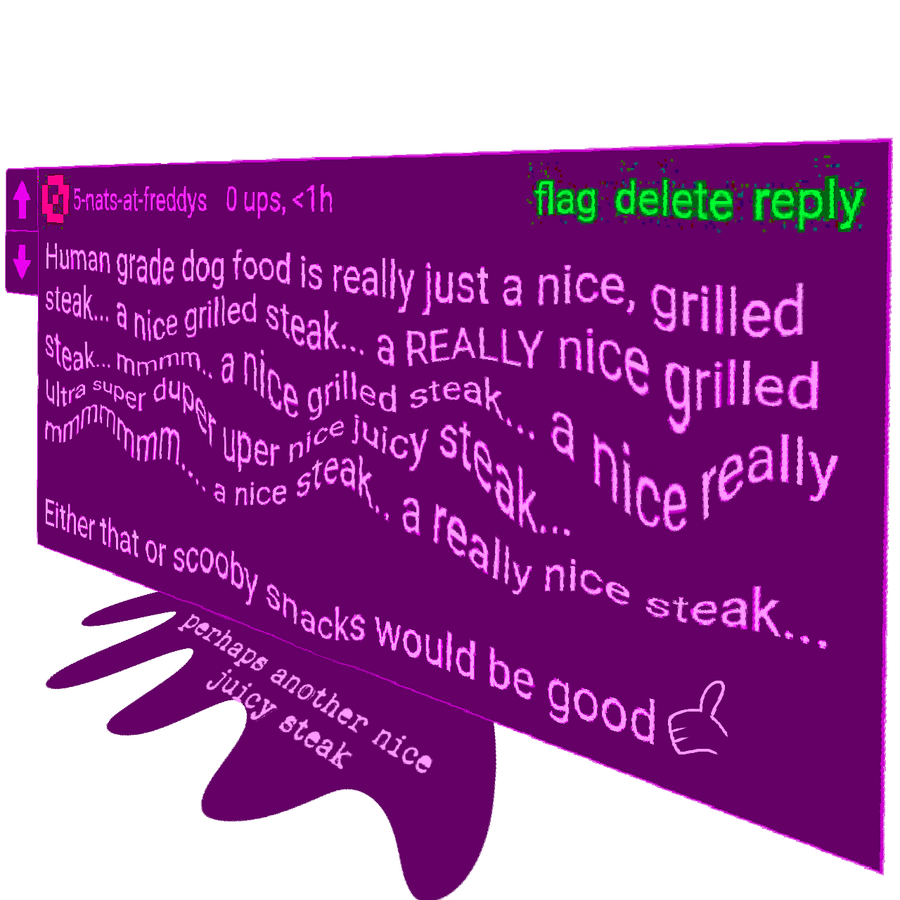 Nice steak Blank Meme Template