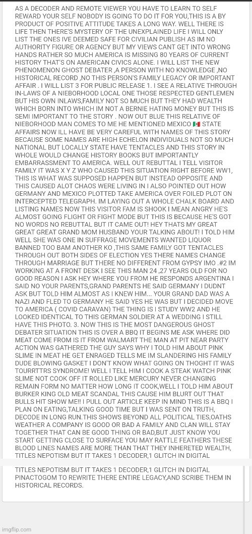 Readers highgest :New phenomenon discovered ghost debater yes there real,are Decoders safe in America? | image tagged in decode,remote,view | made w/ Imgflip meme maker