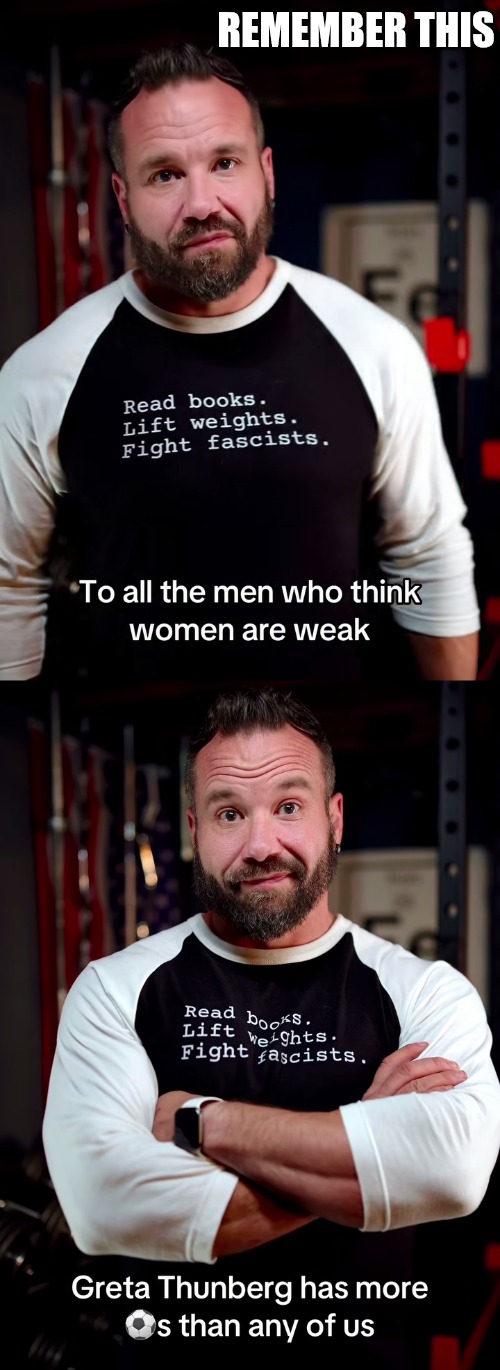 Bigger huevos than Kirk | REMEMBER THIS | image tagged in greta,fight for what's right,empathy is a function of the brain,fight fascism | made w/ Imgflip meme maker