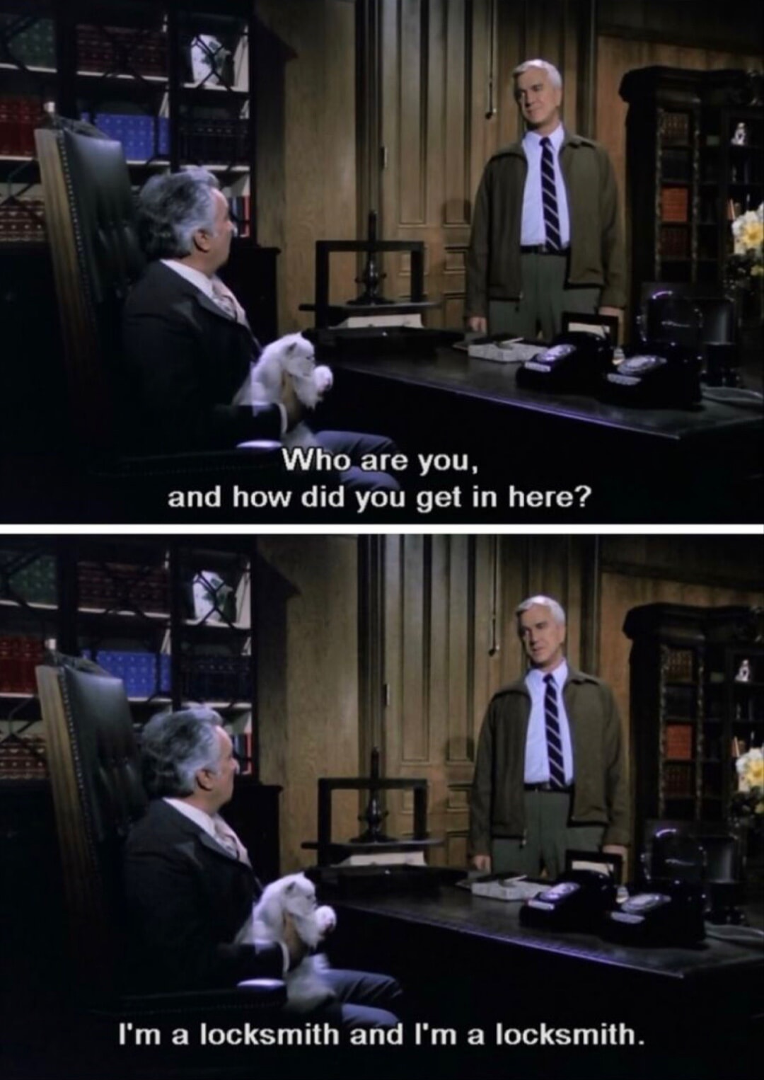 Who are you and how did you get in here Blank Meme Template