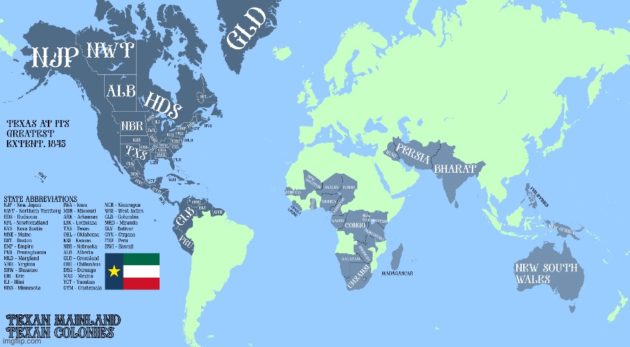 Texas at its greatest extent, 1845 | image tagged in texas at its greatest extent 1845 | made w/ Imgflip meme maker