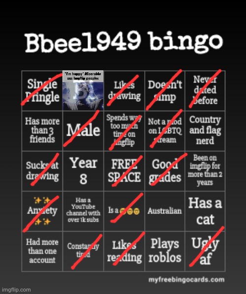 logs in and posts ts | image tagged in bbee1949 bingo | made w/ Imgflip meme maker