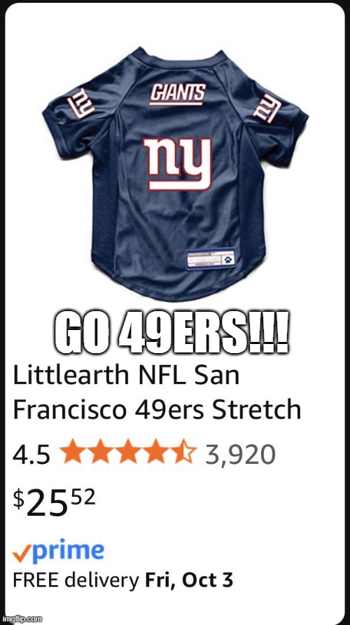 49ers? | GO 49ERS!!! | image tagged in you had one job | made w/ Imgflip meme maker