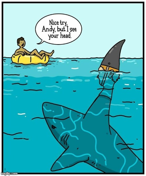 Shark Head | image tagged in comics | made w/ Imgflip meme maker