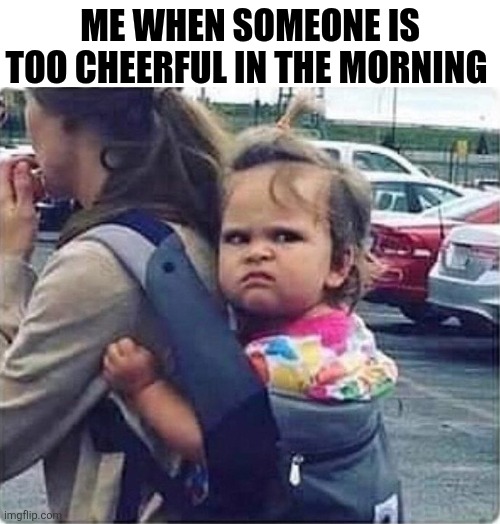 Me When Someone Is Too Cheerful In The Morning | ME WHEN SOMEONE IS TOO CHEERFUL IN THE MORNING | image tagged in chris joines | made w/ Imgflip meme maker