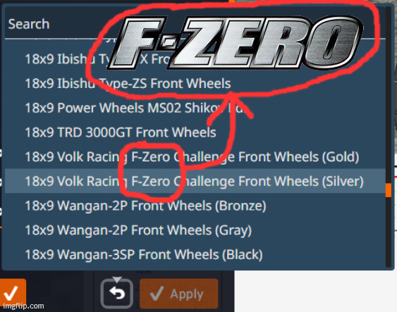 so i was playing BeamNG and... | image tagged in beamng,f-zero,name soundalikes | made w/ Imgflip meme maker
