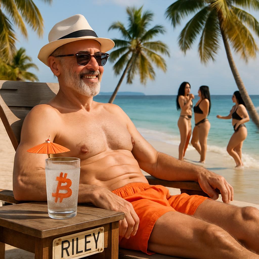 Riley at the beach Blank Meme Template