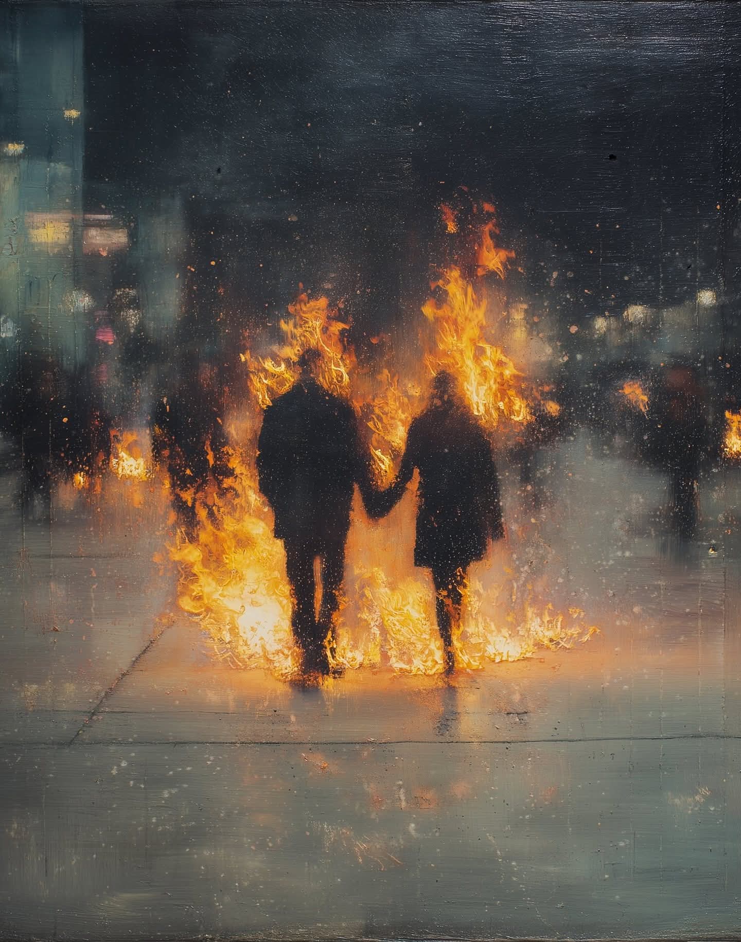 Twin couple Blank Meme Template