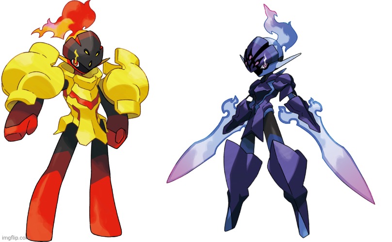 Me n who | image tagged in armarouge,ceruledge | made w/ Imgflip meme maker