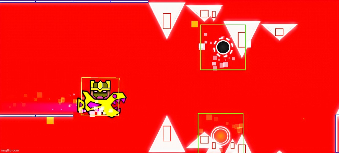 "My super balanced level is looking great!" "Hello." Said the hitboxes | made w/ Imgflip meme maker