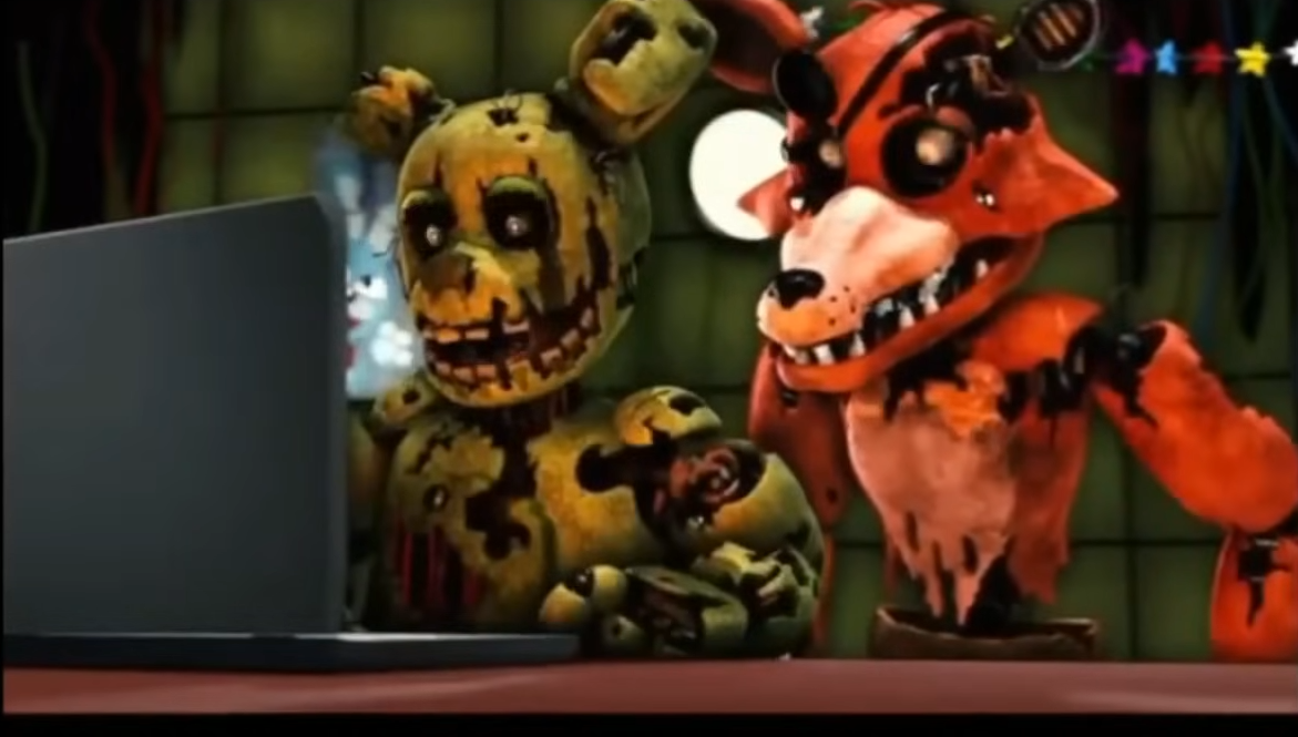 foxy and springtrap saw p*rn Blank Meme Template