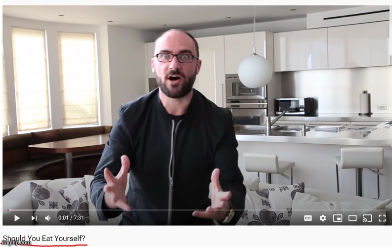 should you eat yourself? | image tagged in should you eat yourself | made w/ Imgflip meme maker