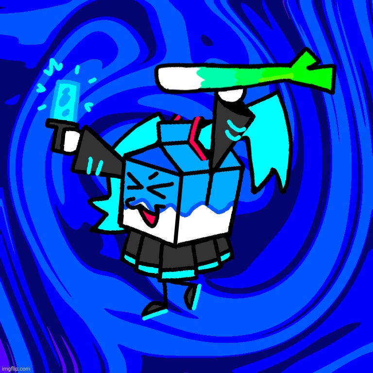 Milkbud's Milk as Miku | image tagged in hatsune miku | made w/ Imgflip meme maker