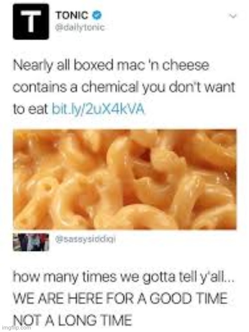 image tagged in mac and cheese | made w/ Imgflip meme maker