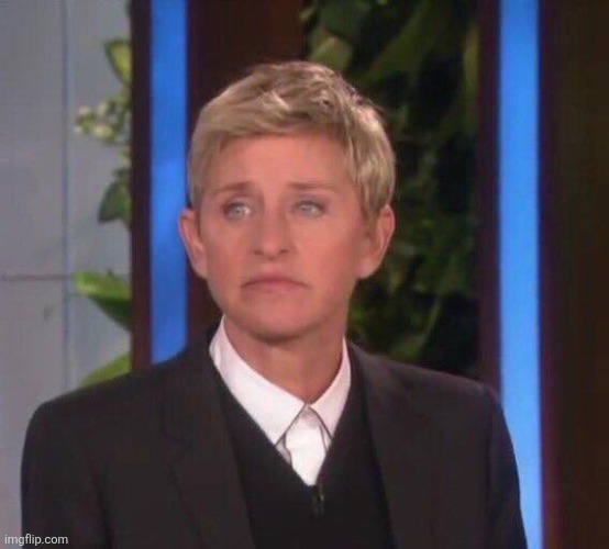 Disappointed Ellen | image tagged in disappointed ellen | made w/ Imgflip meme maker