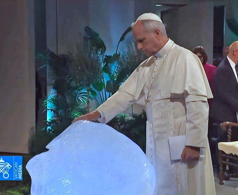 Pope Blessing Ice Blank Meme Template