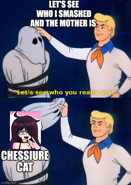 lets see who you really are | LET'S SEE WHO I SMASHED AND THE MOTHER IS CHESSIURE CAT | image tagged in lets see who you really are | made w/ Imgflip meme maker