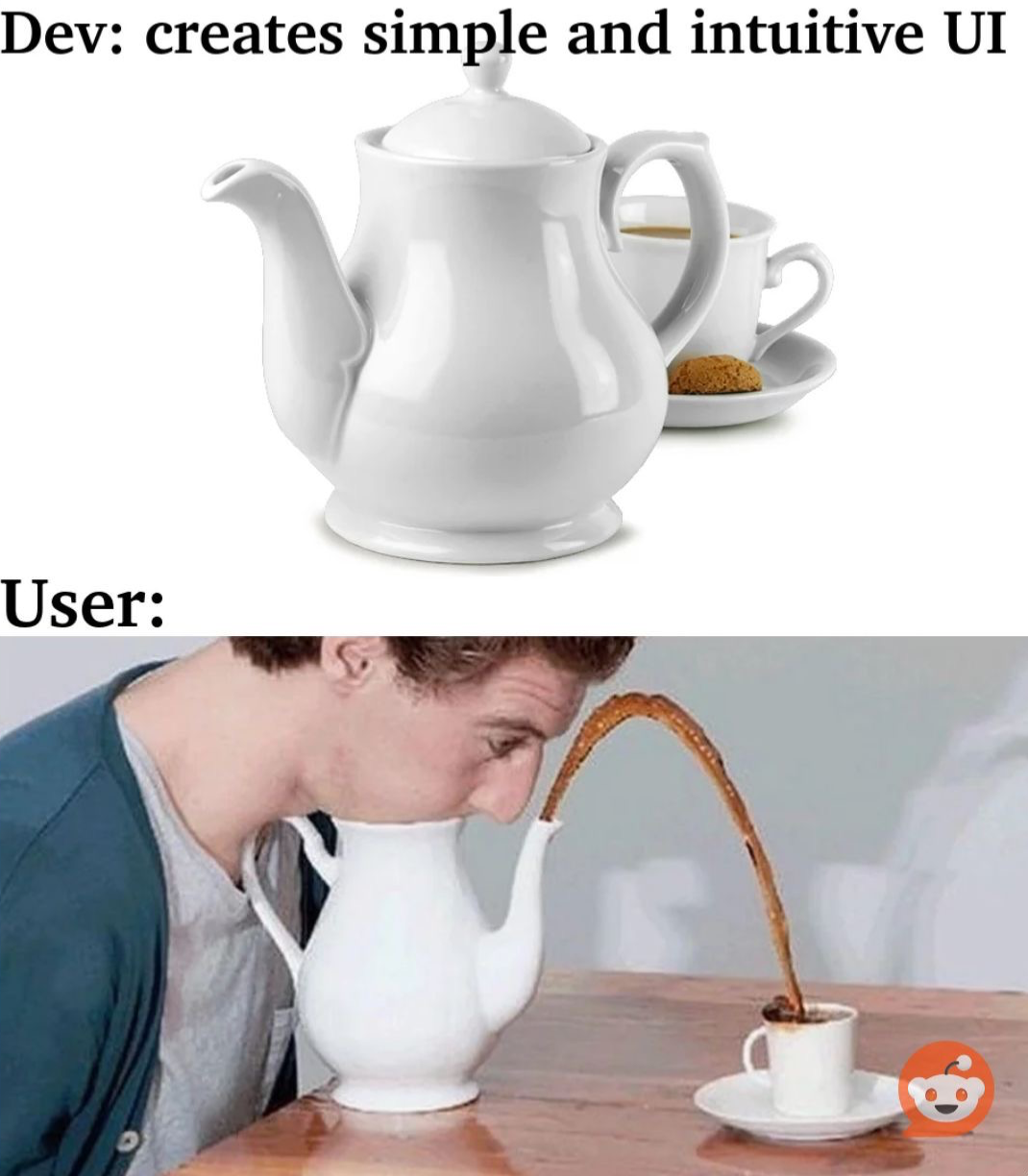 Teapot user Blank Meme Template