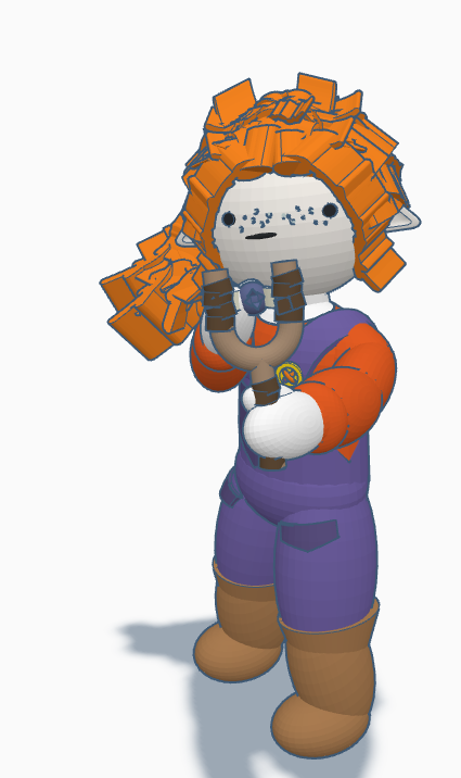 7 year old Maeve MacGowan slingshot Blank Meme Template