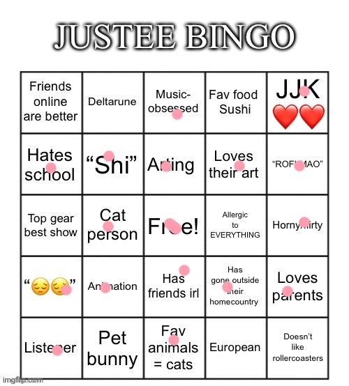 Good morning | image tagged in justee bingo | made w/ Imgflip meme maker