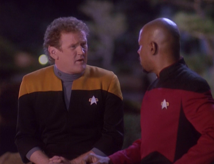 Sisko and O'Brien Blank Meme Template