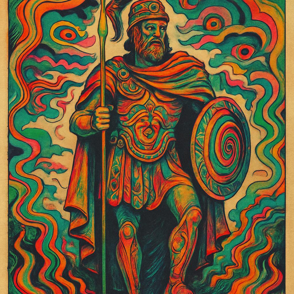 Ares the greek god of war Blank Meme Template