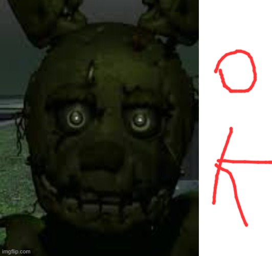 peeing springtrap 2 Blank Meme Template