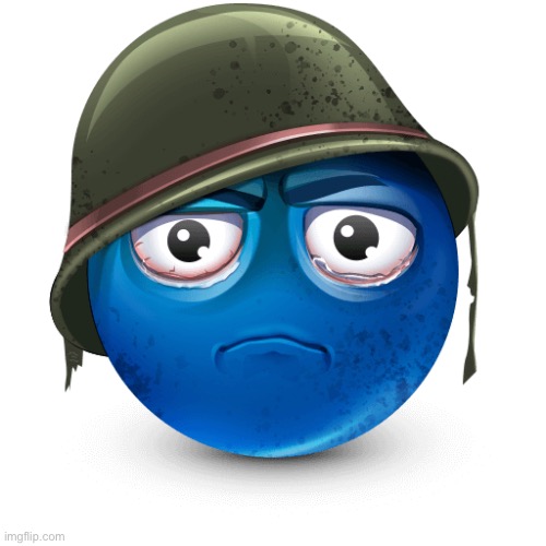 New temp | image tagged in thousand-yard stare blue emoji | made w/ Imgflip meme maker