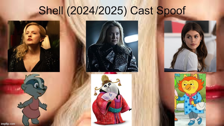 Credit to Waldness Topic International for this used | image tagged in meme,memes,spoof cast,shell,characters,roles | made w/ Imgflip meme maker