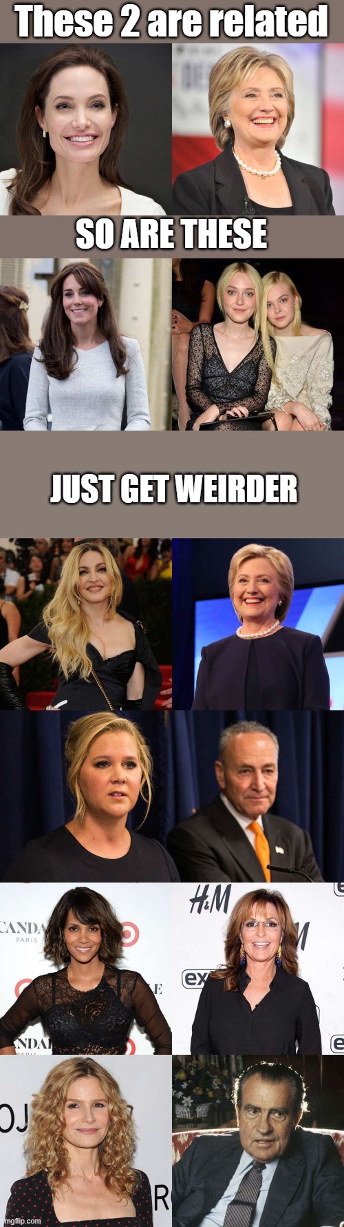 As Timmy would say Their weird,Its a big club, they all have parts to play | These 2 are related; SO ARE THESE; JUST GET WEIRDER | made w/ Imgflip meme maker