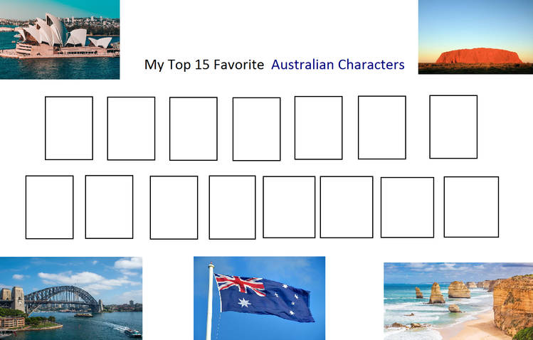 Top 15 Favorite Australian Characters Meme Blank Meme Template