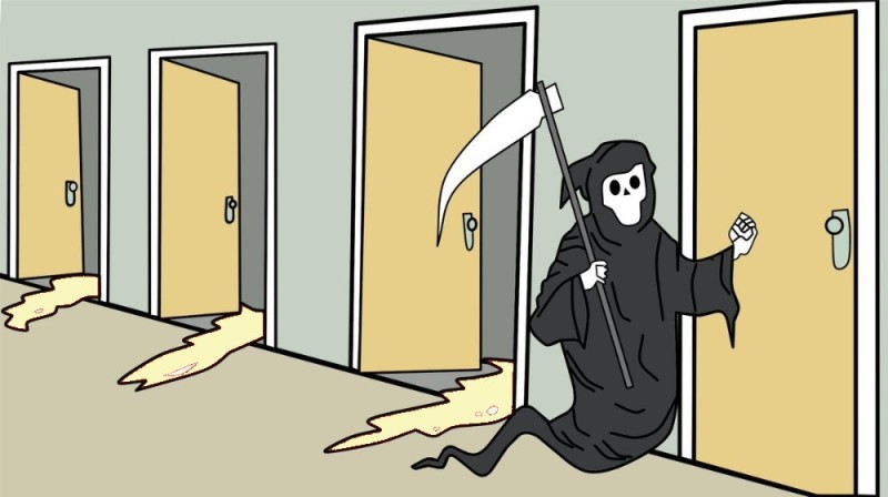 death knocking at the door (clean) Blank Meme Template