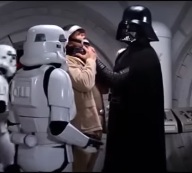 Stormtrooper and Vader Blank Meme Template