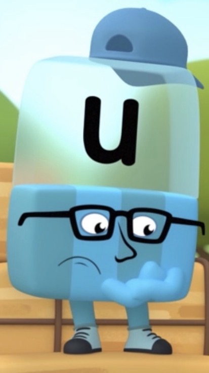 Alphablock U sad on the farm Blank Meme Template