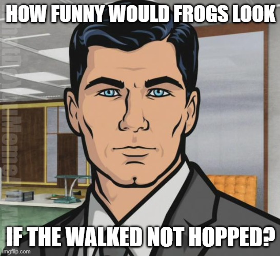 I'm just saying | HOW FUNNY WOULD FROGS LOOK; WhatDoYouMemeAnyway; IF THE WALKED NOT HOPPED? | image tagged in do you want x cause that's how you get x | made w/ Imgflip meme maker