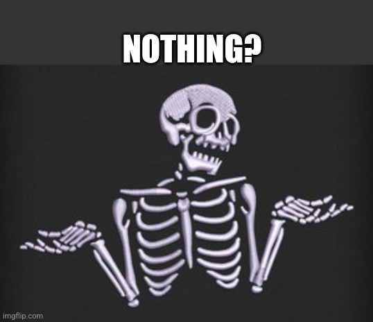 NOTHING? | made w/ Imgflip meme maker