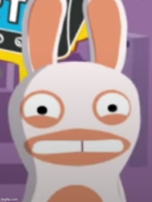 Grimacing Rabbid | image tagged in grimacing rabbid | made w/ Imgflip meme maker