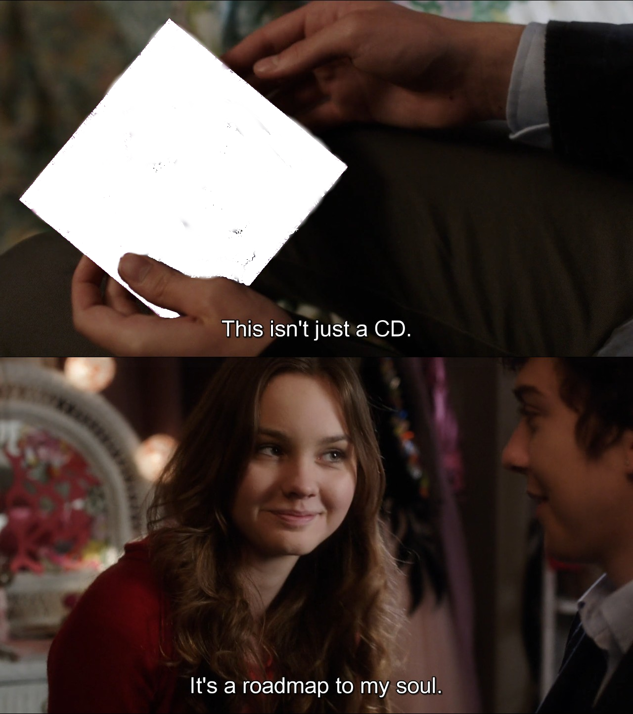This isn't just a CD. It's a roadmap to my soul. Blank Meme Template