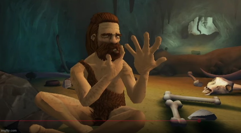 Caveman thinking with fingers | image tagged in caveman thinking with fingers | made w/ Imgflip meme maker