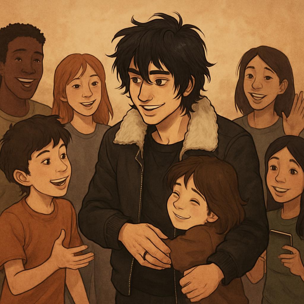 Nico Di Angelo(Nico is said to have shaggy, messy black hair, ol Blank Meme Template