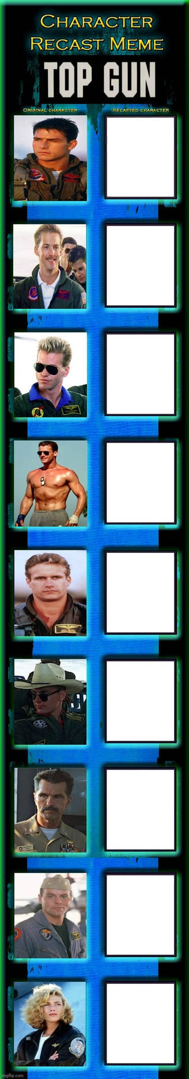 Top Gun Cast Meme Blank Meme Template