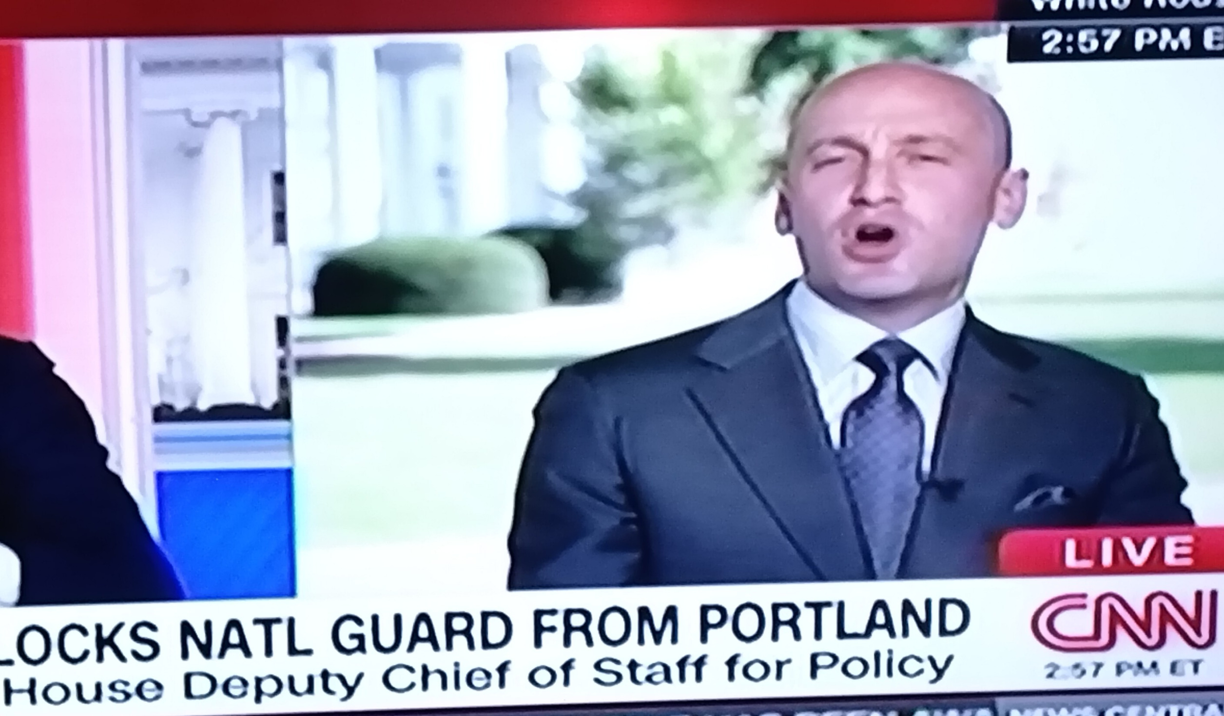Stephen Miller pucker up Blank Meme Template