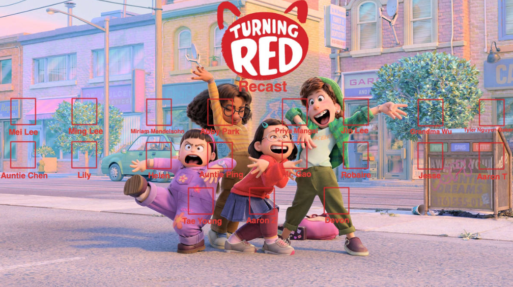 Turning Red recast Blank Meme Template
