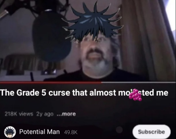 Megumi the grade 5 curse Blank Meme Template