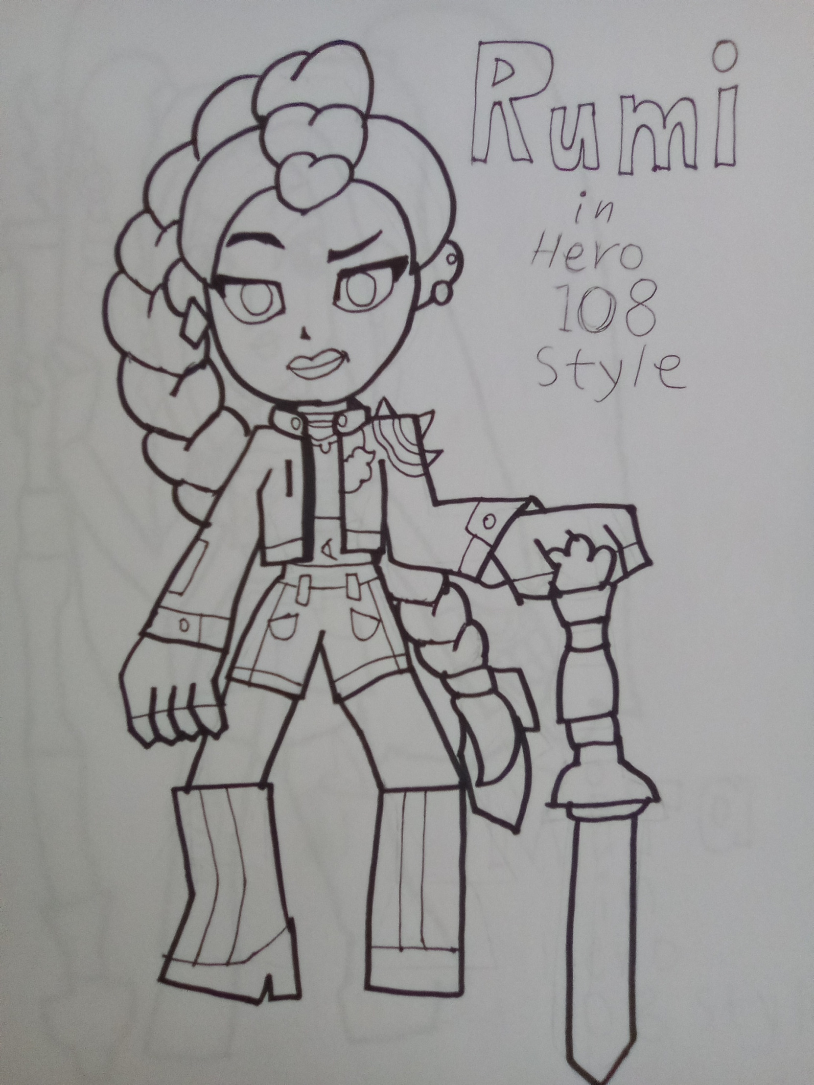 Rumi (KPDH) in Hero 108 Style Blank Meme Template