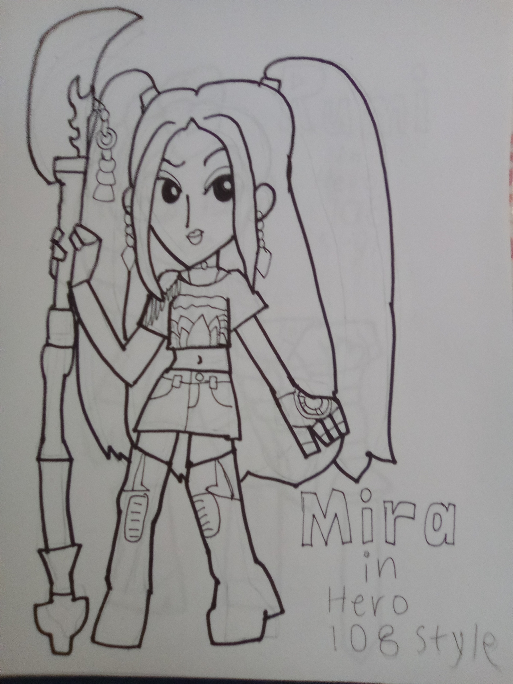 Mira (KPDH) in Hero 108 Style Blank Meme Template