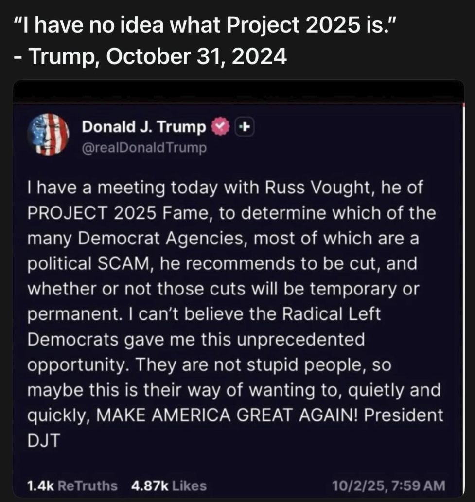 Project 2025 Blank Meme Template