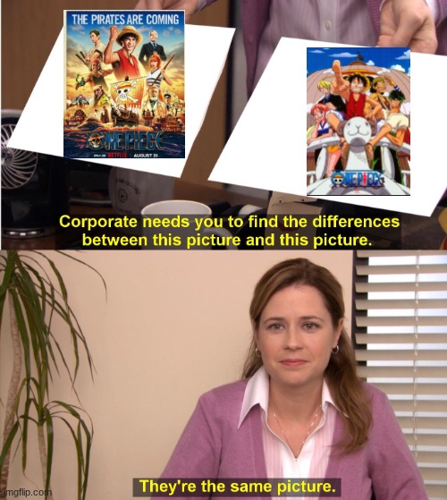 one piece | image tagged in memes,they're the same picture | made w/ Imgflip meme maker
