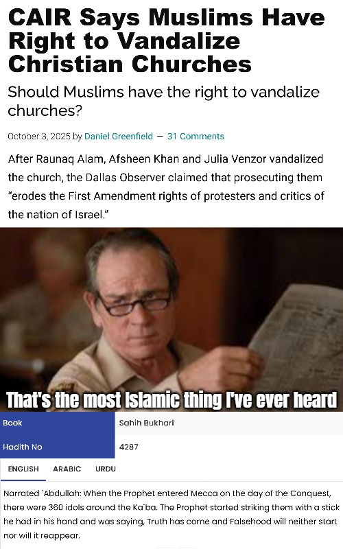 CAIR: Council on American-Islamic Relations. Minus the Relations | image tagged in islam,tommy lee jones with newspaper | made w/ Imgflip meme maker