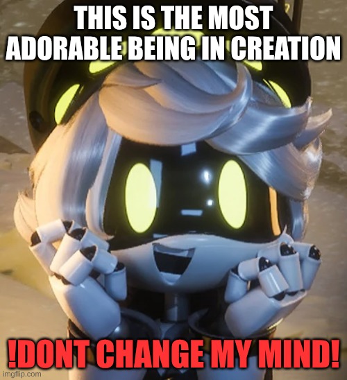 Happy N | THIS IS THE MOST ADORABLE BEING IN CREATION; !DONT CHANGE MY MIND! | image tagged in happy n | made w/ Imgflip meme maker